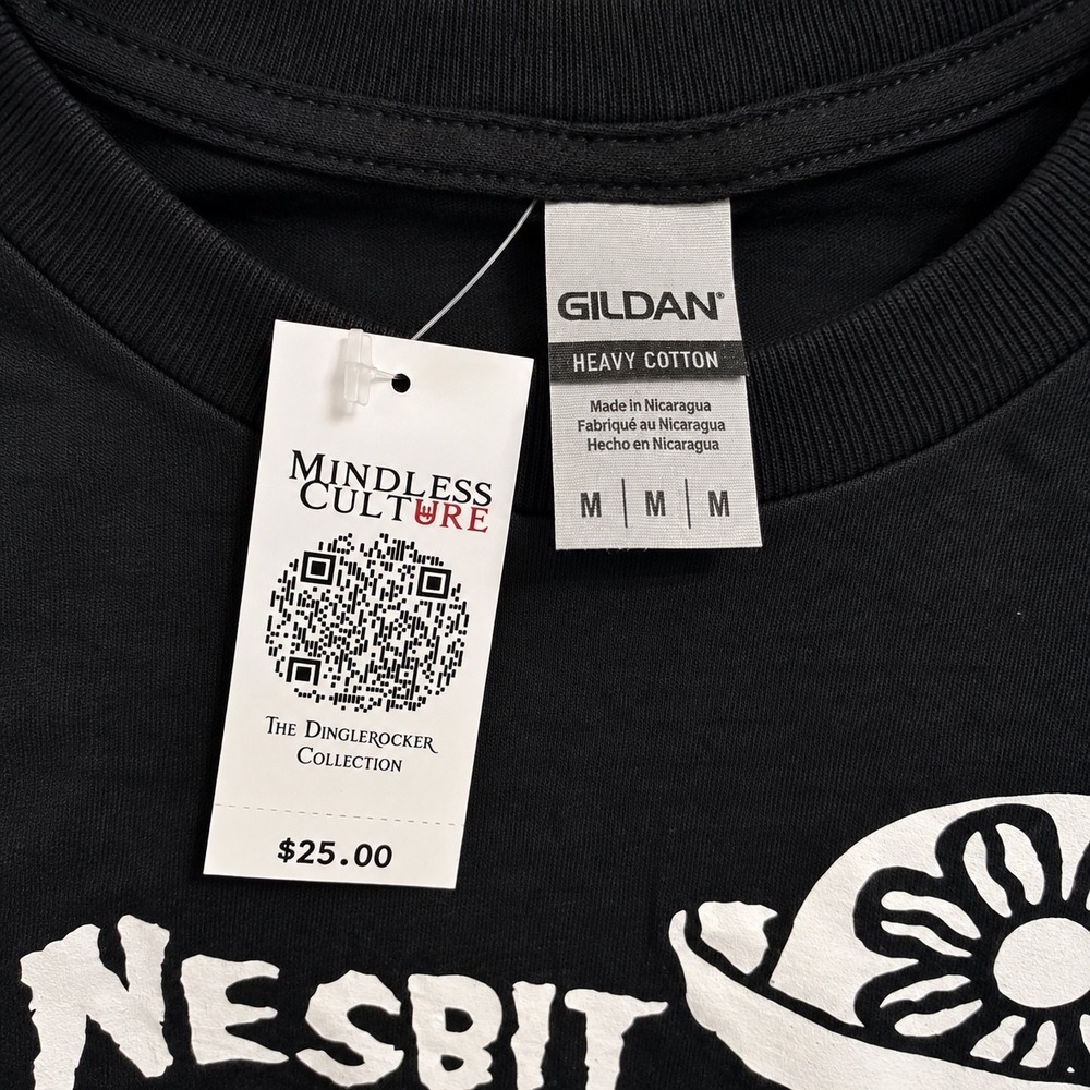 Nesbit Skull Graphic Tee Medium Black Punk Emo Goth Alt T-Shirt New With Tags - Picture 5 of 5